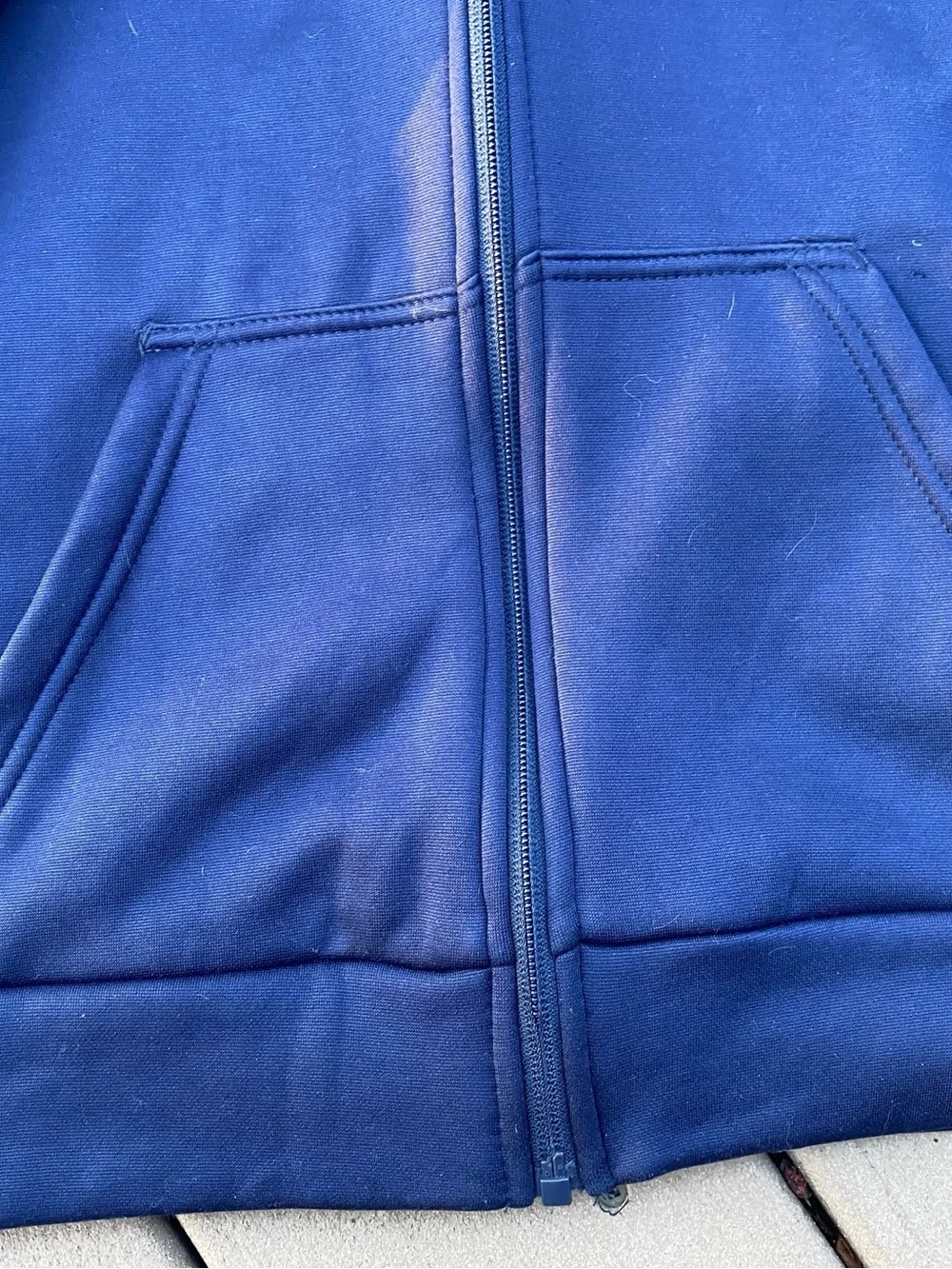 Puma Kids Navy Blue Full-Zip Hoodie Jacket